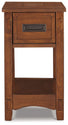 Breegin - Brown - Chair Side End Table - 1 Drawer