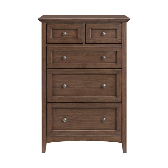 McKenzie - 5-Drawer Tall Chest - Java