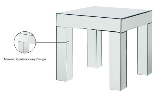 Lainy - End Table - Pearl Silver