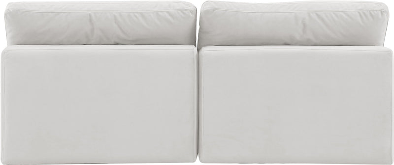 Comfy - Velvet Modular Armless Sofa 2 Seats