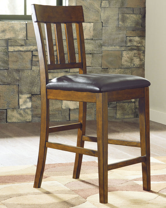 Ralene - Medium Brown - Upholstered Barstool (Set of 2)