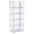 Aero - 5-Shelf Display Curio Cabinet With Led Lighting