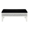Noralie - 19" Bench With Storage - Mirrored & Faux Diamonds