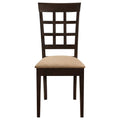 Gabriel - Lattice Back Side Chairs (Set of 2) - Cappuccino