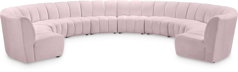 Infinity - 10 Piece Velvet Modular Sectional