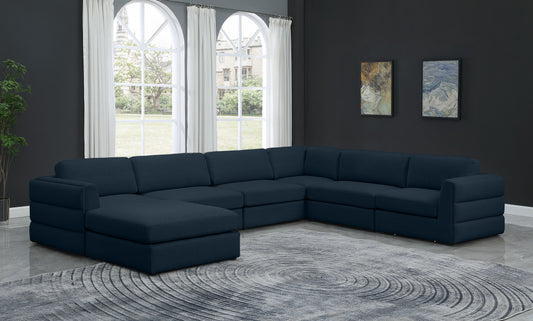 Beckham - Modular Sectional 7 Piece - Navy