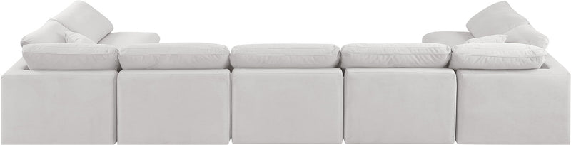 Indulge - Velvet 7 Piece Modular U-Shaped Sectional