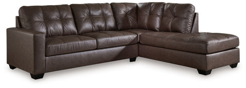 Dark Brown / 2 Pc. Right Arm Facing Corner Chaise Sectional