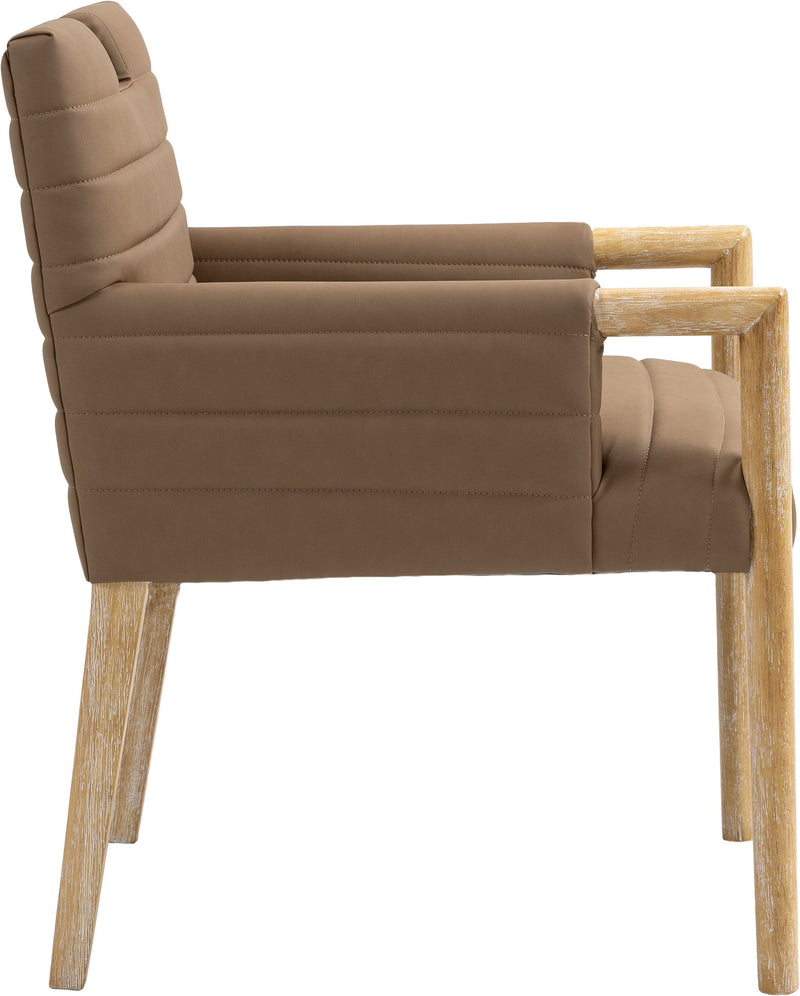Aimee - Dining Arm Chair - Light Brown Legs