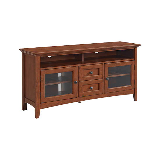 McKenzie - 54" W Sound Bar Media Console - Glazed Antique Cherry