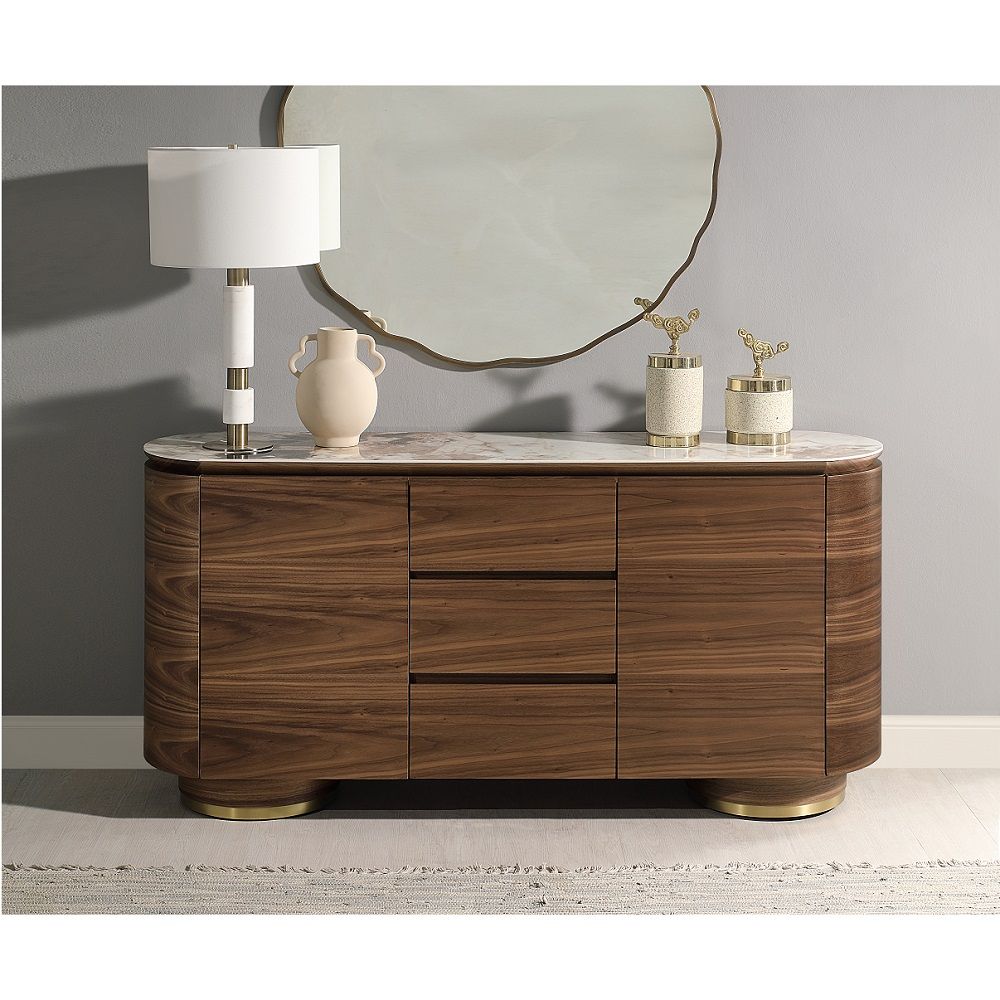 Willene - Server With Ceramic Top - Walnut