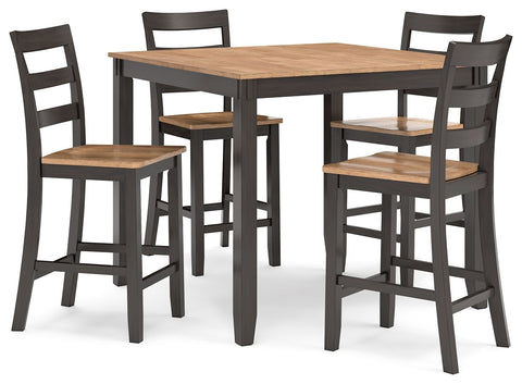 Dark Brown / 5 Pc. Table, 4 Chairs