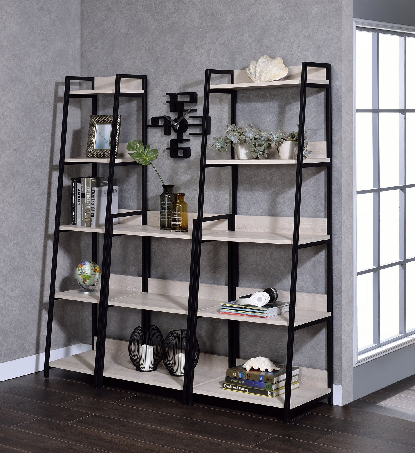 Wendral - Bookshelf - Natural & Black - 37"