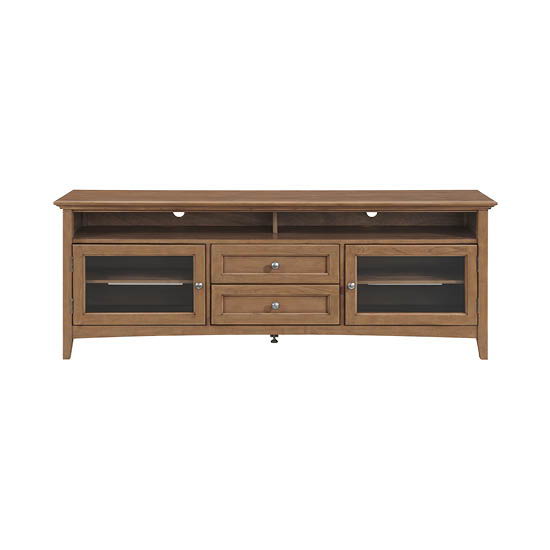 McKenzie - 74'' W Sound Bar Media Console - Pecan