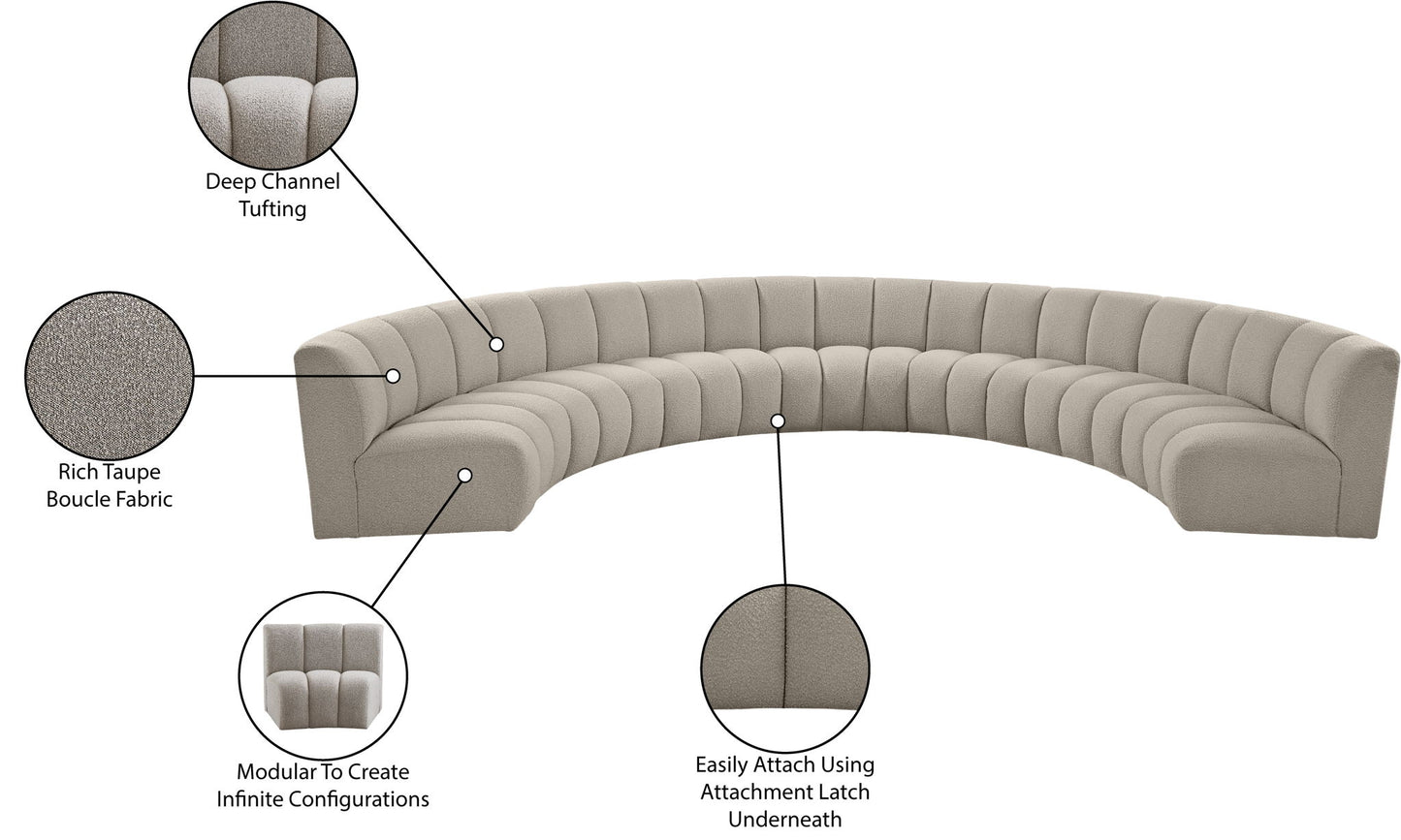 Infinity - 7 Piece Boucle Modular Sectional
