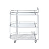 Inyo - Serving Cart - Clear Glass & Chrome