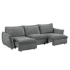 Eaden - Power Sofa With Sleeper - Gray Chenille