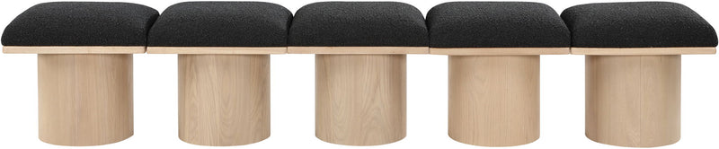 Pavilion - 5 Piece Modular Bench With Natural Base