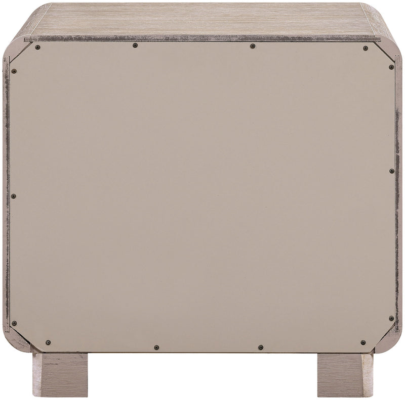 Adagio - Solid Wood And Oak Veneer Nightstand - Natural