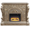 Danae - Fireplace - Antique Silver