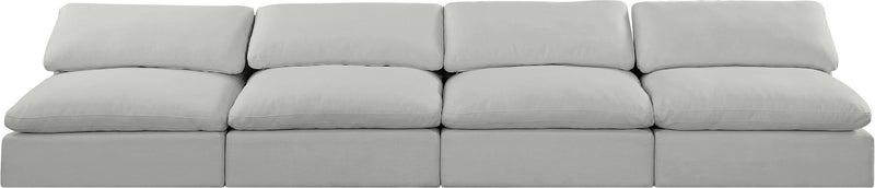 Comfy - Linen Modular Armless Sofa 4 Seats