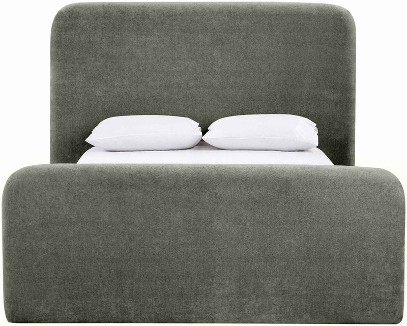 Fira - Chenille Fabric Upholstered Bed