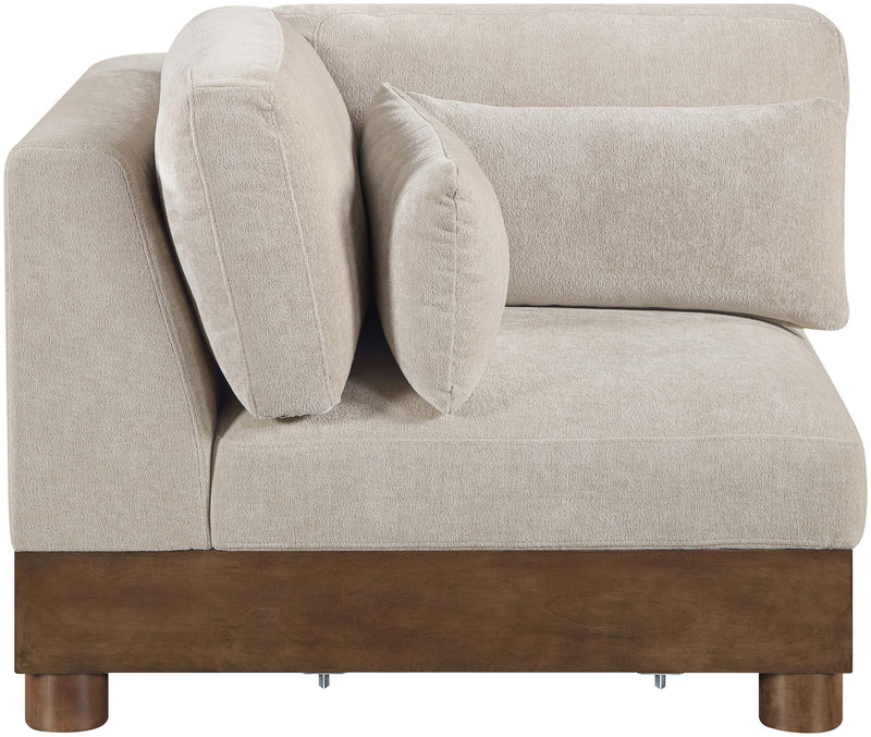 Turin - Fabric Upholstered Modular Corner Chair - Taupe