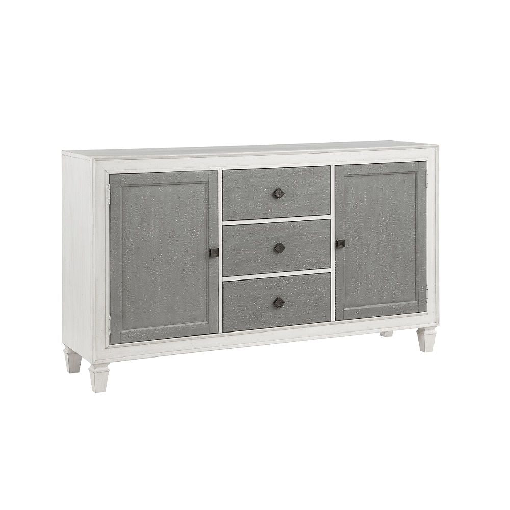 Katia - Server - Rustic Gray & Weathered White