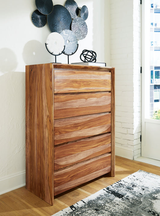 Dressonni - Brown - Five Drawer Chest