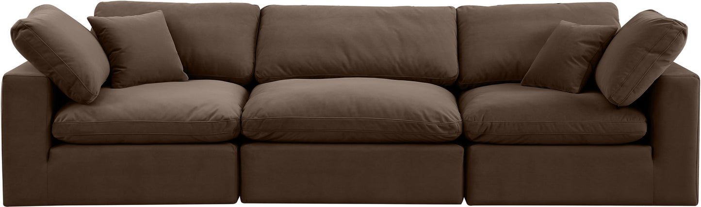 Comfy - Velvet Modular Sofa 3 Seats