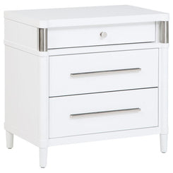 Gracemont - 3-Drawer Bedroom Nightstand Bedside Table - White