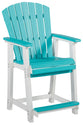 Eisely - Turquoise / White - Barstool (Set of 2)