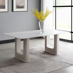Kalam - Dining Table - Ceramic Top & Beige