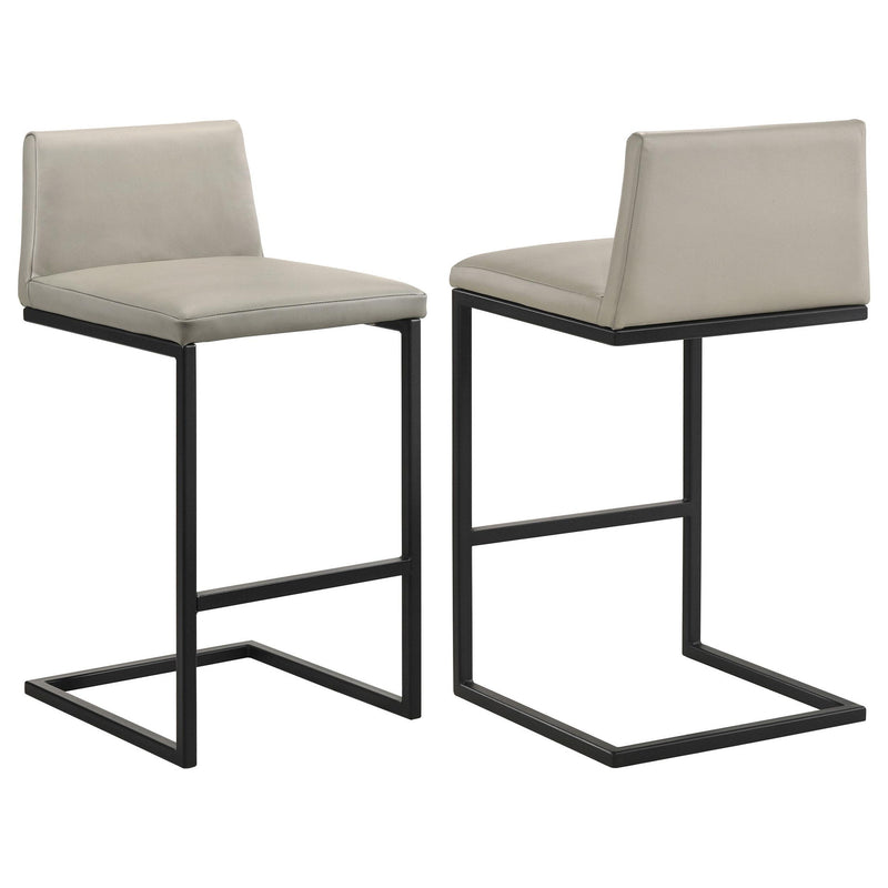Vardon Genuine Leather Bar Stool Tan (Set of 2)