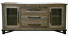 Loft - Buffet With 3 Drawer / 2 Doors - Two Tone Gray / Brown