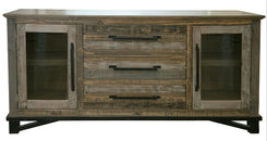 Loft Brown - Buffet With 3 Drawer / 2 Doors - Two Tone Gray / Brown
