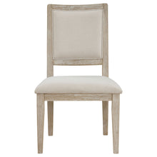 Trofello - Upholstered Dining Side Chair (Set Of 2) - White Washed And Beige