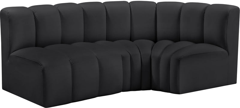 Arc - Faux Leather 3 Piece Sofa
