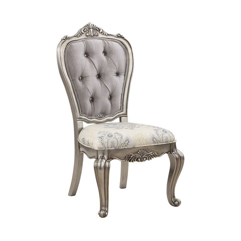 Ariadne - Side Chair (Set of 2) - Velvet & Antique Platinum