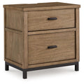 Tomtyn - Light Brown - Two Drawer Night Stand