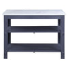 Enapay - Kitchen Island - Marble Top Top & Gray