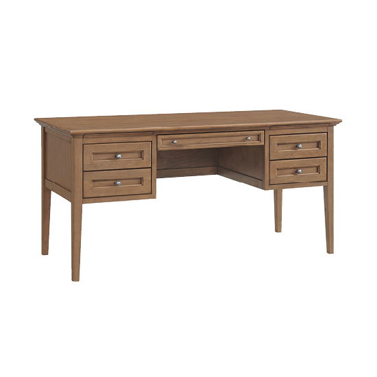McKenzie - 4-Drawer Desk - Pecan