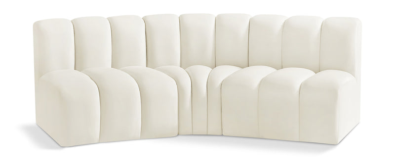 Arc - Velvet 3 Piece Modular Corner Sofa