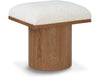 Pavilion - Bench Ottoman With Brown Base - Cream