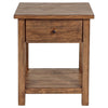 Payne - 1 Drawers Wood End Table with Shelf