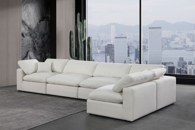 Comfy - 5 Piece Linen Modular Sectional