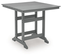 Sanctuary Beach - Square Counter Table With Umbrella Option - Dark Gray