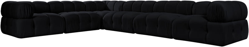 Orin - L-Shaped Velvet 6 Piece Modular Sectional