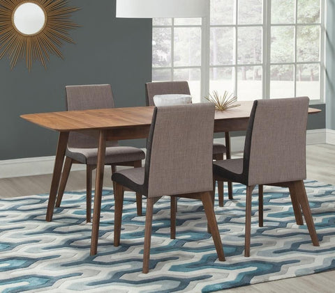 Light Brown / 5 Pc. Table, 4 Chairs