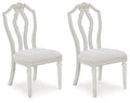 Montelaine - Antique White - Dining Upholstered Side Chair (Set of 2)